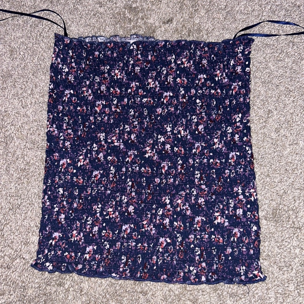 floral tube top